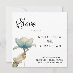 *~* 8 Photo AR6   Elegant Vintage Save the date Invitation