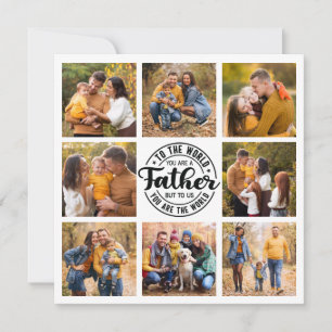 8 Photo Collage All Occasion World's Best Father Card