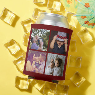 8 Photo Collage DIY Fun Personalised Can Cooler