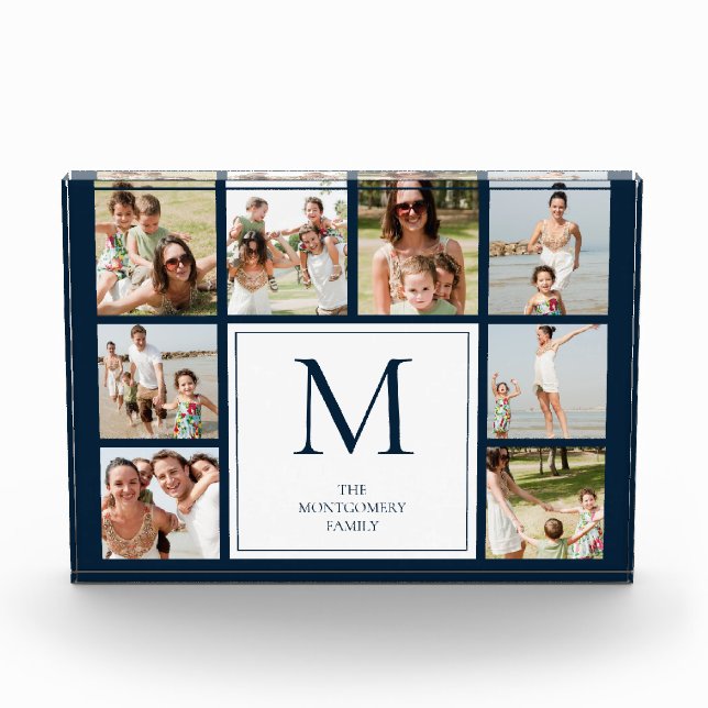 8 Photo Collage Family Photo Block (Front)