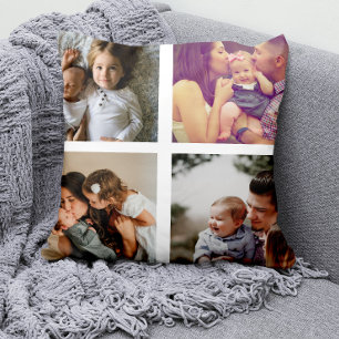 8 Photo Collage Personalized Cushion