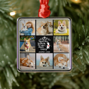 8 Photo Collage Pet Loss Remembrance Sympathy Metal Tree Decoration