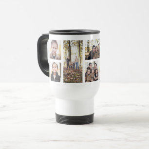 8 photo collage travel mug