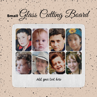 8 photo custom text cutting board