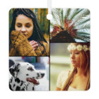 8 Photo Double Sided Metal Rounded Ornament