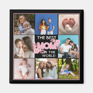 8 photo family collage mum keepsake mothers day  magnet