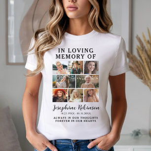 8 Photo Memorial Collage Tee– In Loving Memory T-Shirt