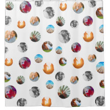 8 Photo polka dot Template Circles White Cloth