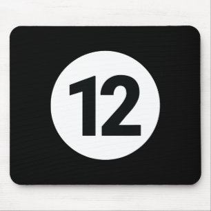8 Pool Ball 12 Billiards Costume Halloween Group M Mouse Mat
