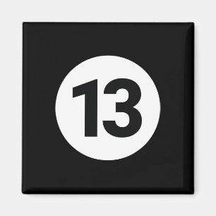 8 Pool Ball 13 Billiards Costume Halloween Group M Magnet