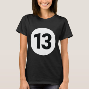 8 Pool Ball 13 Billiards Costume Halloween Group M T-Shirt
