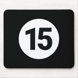 8 Pool Ball 15 Billiards Costume Halloween Group M Mouse Mat