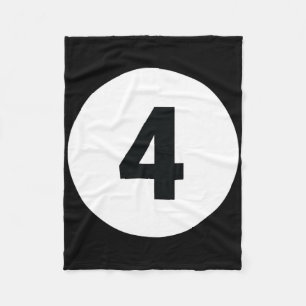 8 Pool Ball 4 Billiards Costume Halloween Group Ma Fleece Blanket