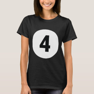 8 Pool Ball 4 Billiards Costume Halloween Group Ma T-Shirt