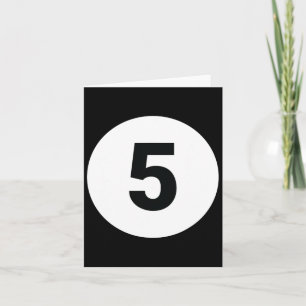 8 Pool Ball 5 Billiards Costume Halloween Group Ma Card
