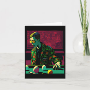 8-pool Billiard Fans Retro Pop Art Style Billiards Card