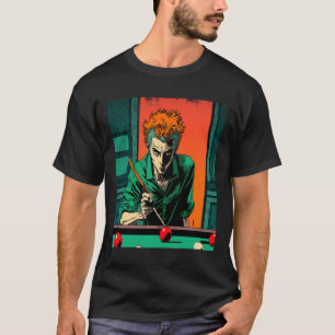 8-pool Billiard Fans Retro Pop Art Style Billiards T-Shirt