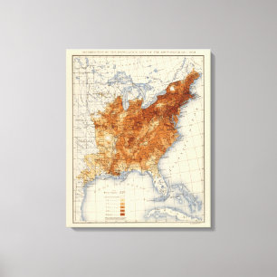 8 Population 1850 Canvas Print