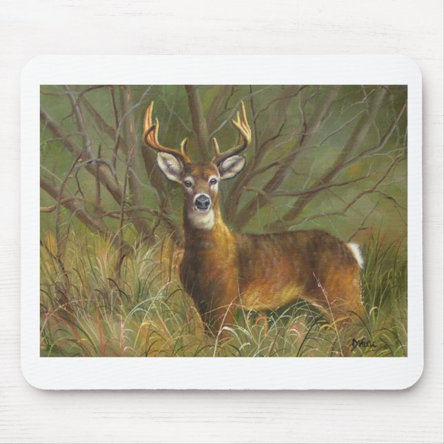 8 pt. buck mouse mat (Front)
