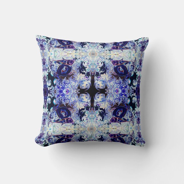 8 Purple Rabbits Yoga Pillow (Front)