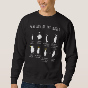 8 Rarest Penguins of the World - Funny Animals Cut Sweatshirt