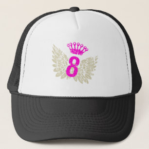 #8 Raspberry Wings Trucker Hat