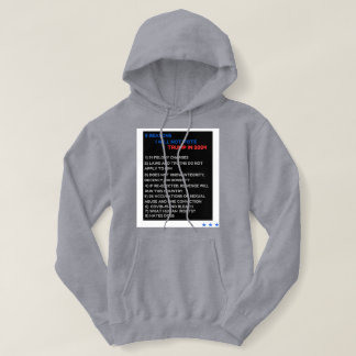 8 REASONS I WILL NOT VOTE TRUMP IN 2024 HOODIE