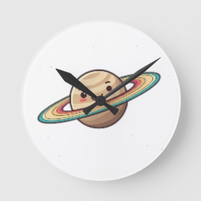 : 8" Round Acrylic Wall Clock (Front)