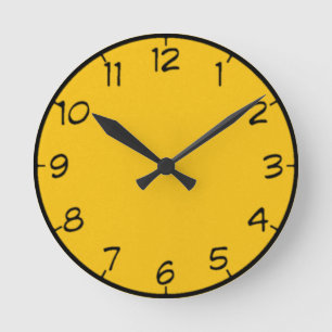 8 Shades of Yellow Clock