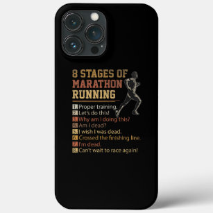8 Stages of Marathon Running Cross Country Race Case-Mate iPhone Case