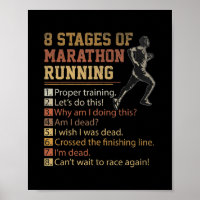8 Stages of Marathon Running Cross Country Race