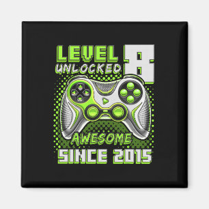 8 Unlocked Awesome 2015 Video Game 8th Birthday Bo Magnet