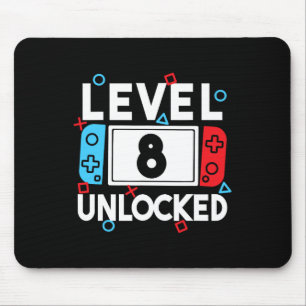 8 Unlocked Gamer 8th Birthday Video Game Boys 1  Mouse Mat