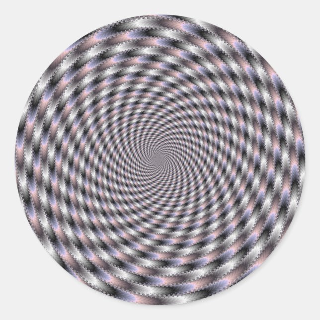 8 Vodkas Too Many - Fractal Classic Round Sticker (Front)