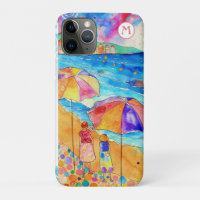 *~* 8 Watercolor Sea Beach Umbrella Sand