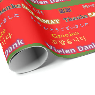 8 Ways of Saying Thank You Wrapping Paper
