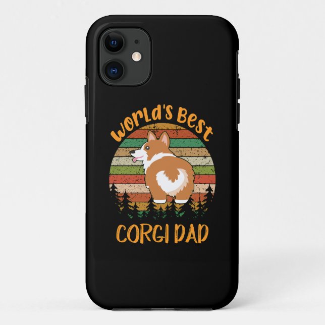 8 World's Best Corgi Dad Case-Mate iPhone Case (Back)