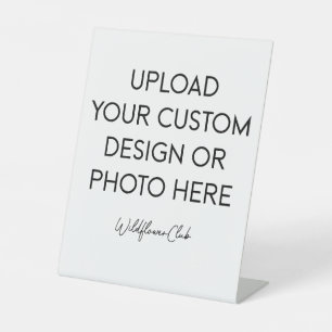 8" x 10" Plastic Pedestal Stand Sign