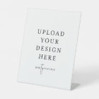 8" x 10" Plastic Pedestal Stand Sign