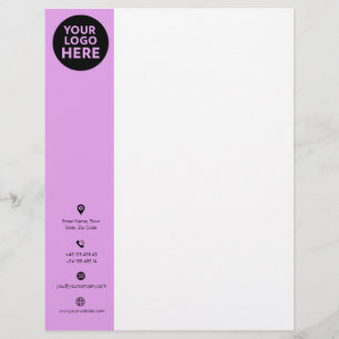 8" x 11" Custom Logo Letterhead