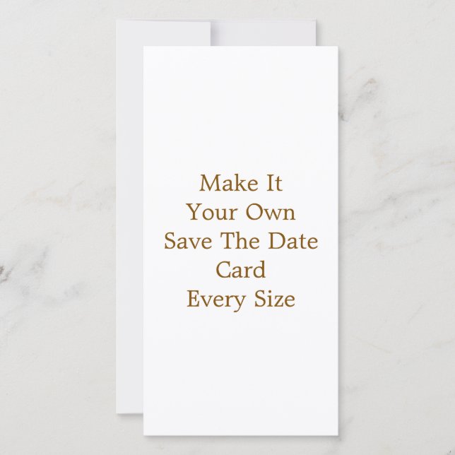 8" x 4" Save The Date Card (Front)