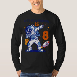 8 Year Old Astronaut Space Planet 8th Birthday Boy T-Shirt