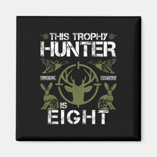 8 Year Old Birthday Hunting Duck Deer Hunter 8th B Magnet