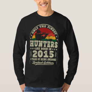8 Year Old Deer Hunting Hunters Vintage 2015 8th B T-Shirt