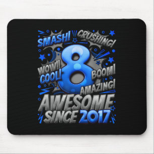8 Year Old Gifts For Boys 8th Birthday Boy 8 Year Mouse Mat
