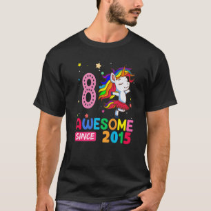 8 Year Old Girls Teens Unicorn 8th Birthday T-Shirt