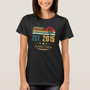 8 Year Old January 2015 8th Birthday T-Shirt