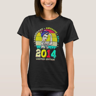 8 Year Old Legendary Since 2014 Awesome 8th Birthd T-Shirt