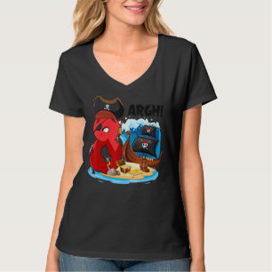 8 Year Old Pirate Birthday Pirates Ship Arr 8th Bi T-Shirt