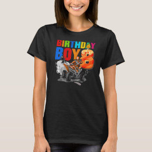 8 Year Old Quad Birthday Party Theme ATV 4 Wheeler T-Shirt